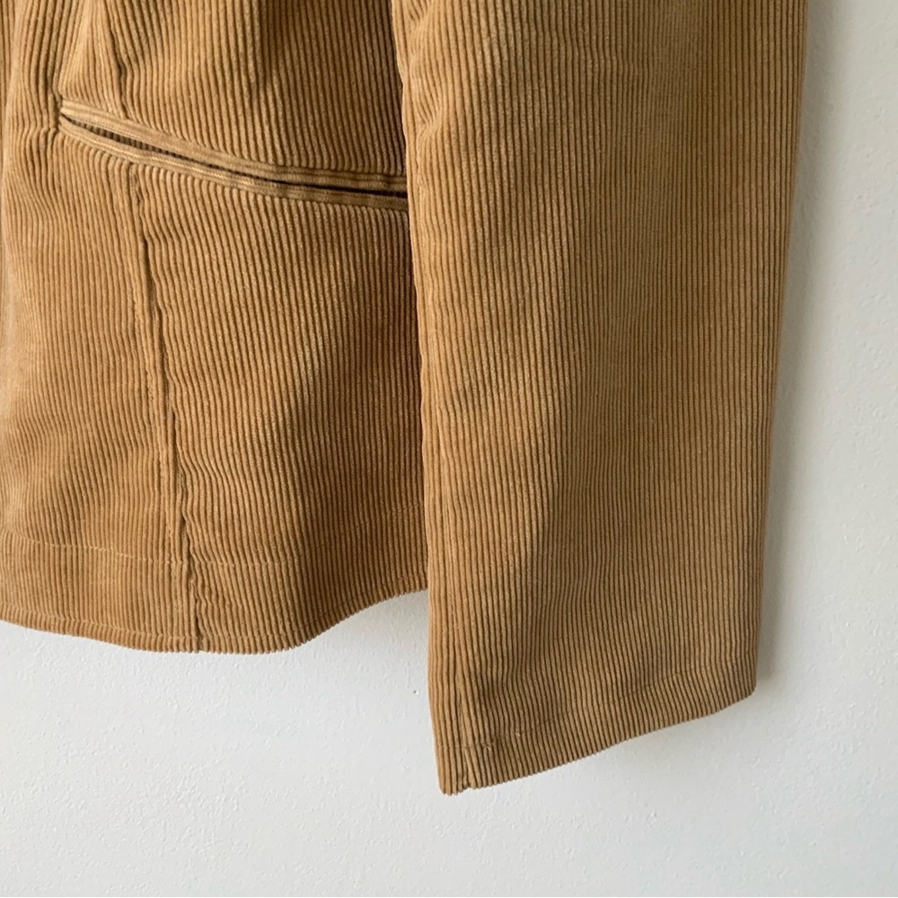 REQUIREMENTS Corduroy Blazer Camel Tan XL - Picture 5 of 9